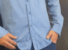 chemise Chambray bleu